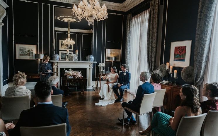 Socially distanced wedding ceremony, summer weddings 2021, No. 25 Fitzwilliam Place updates